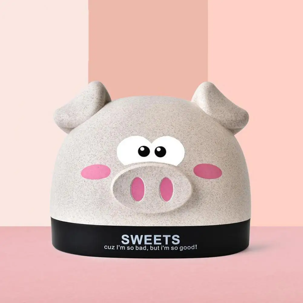 

Useful Large Capacity Eco-friendly Cute Pig Shape Dining Table Napkin Container Long Lasting Napkin Container Daily Use