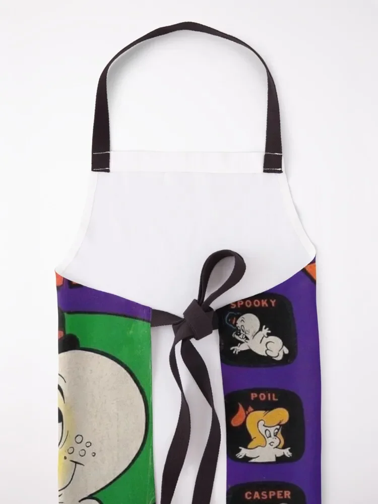 Винтажный комикс-фартук Casper корейский кухонный фартук для женщин и мужчин