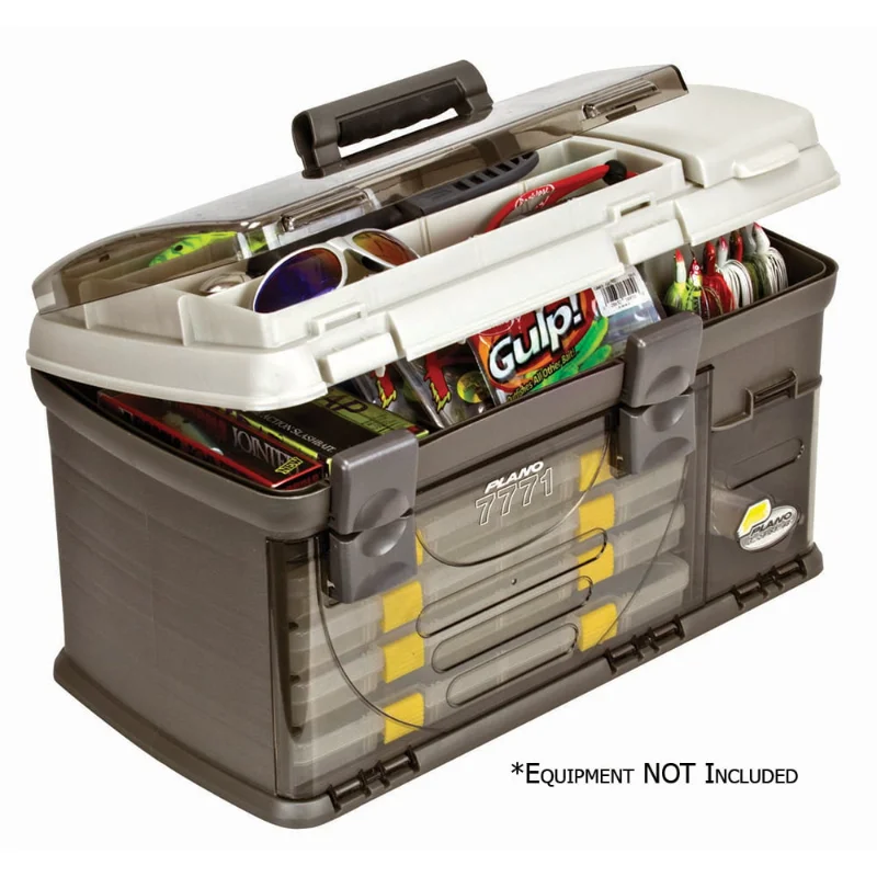 

Plano Fishing Guide Series Five Utility Pro System Tackle Box, Graphite / Sandstone