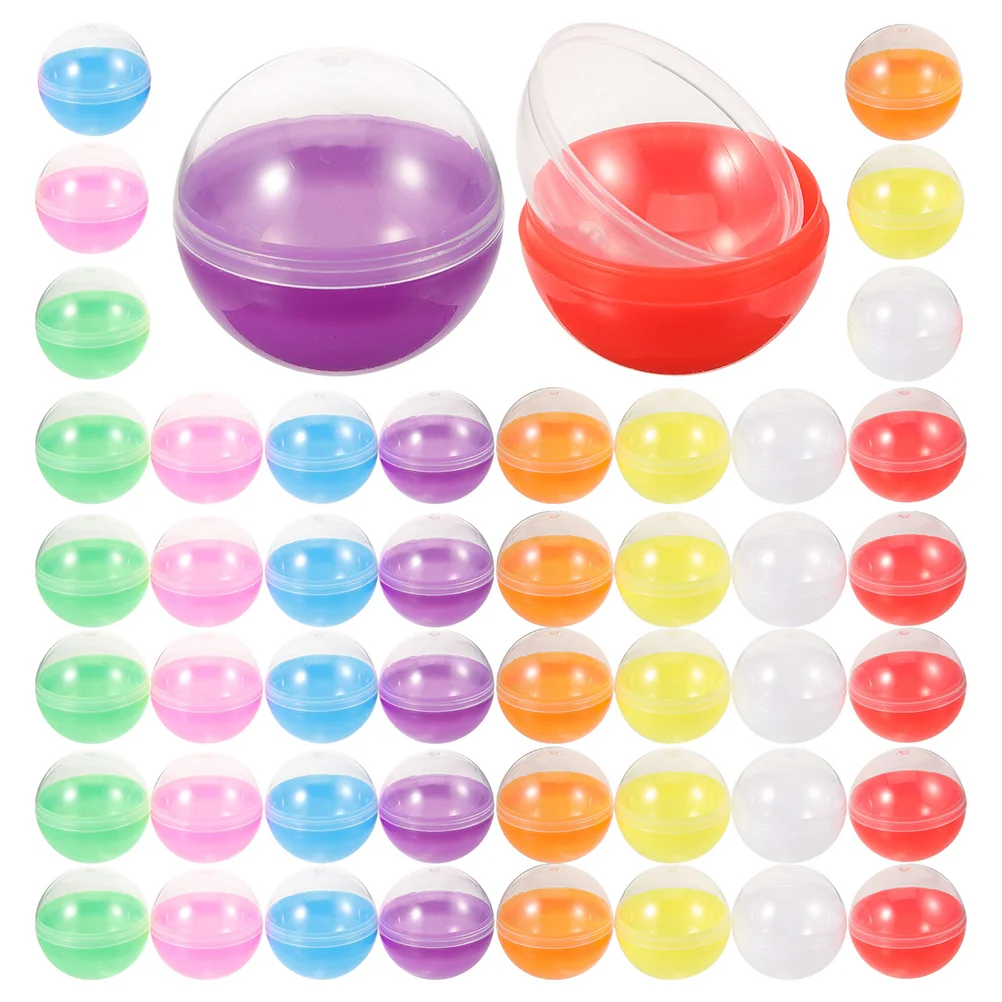 

Fillable Round Balls Empty Vending Machine Capsules Plastic Twisting Balls Bulk Container Wrapping Gumballs