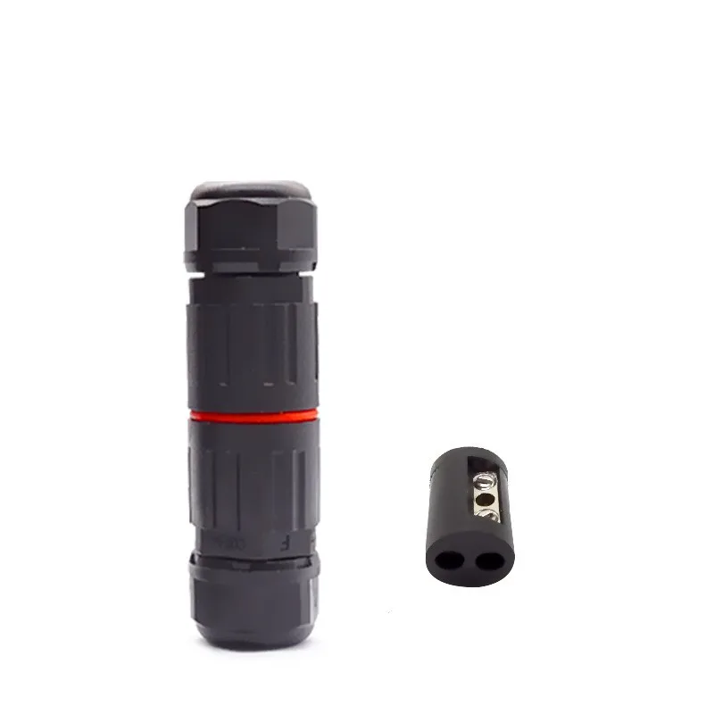 

2-контактный ходовой штекер I-type T-type, втулка для кабельного втулки, супер уплотнение, мини водонепроницаемый разъем внутри профиля продукта, черный