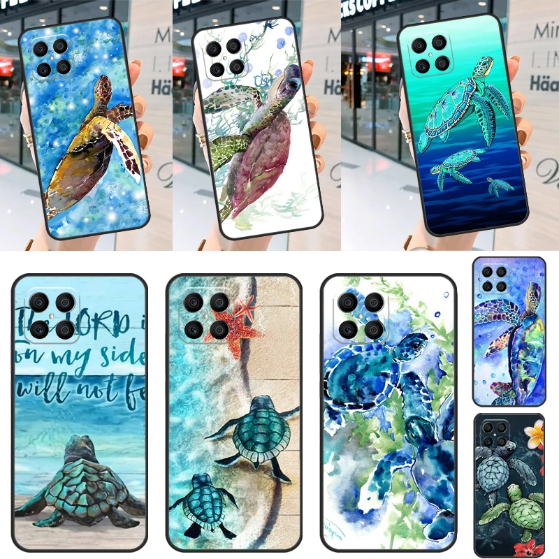 Чехол Бирюзовая морская черепаха Oceanlife для Huawei P30 P60 Pro P20 P40 P50 P Smart Z Nova 5T Honor 70 50 X8 X9a Magic 5 Lite