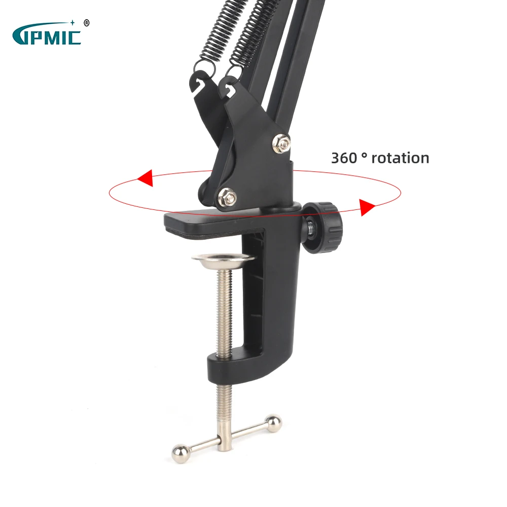 Фото NB-35 desktop microphone lazy cantilever stand 360-degree rotatable metal base stand microphone stand can bear 1.1KG №5