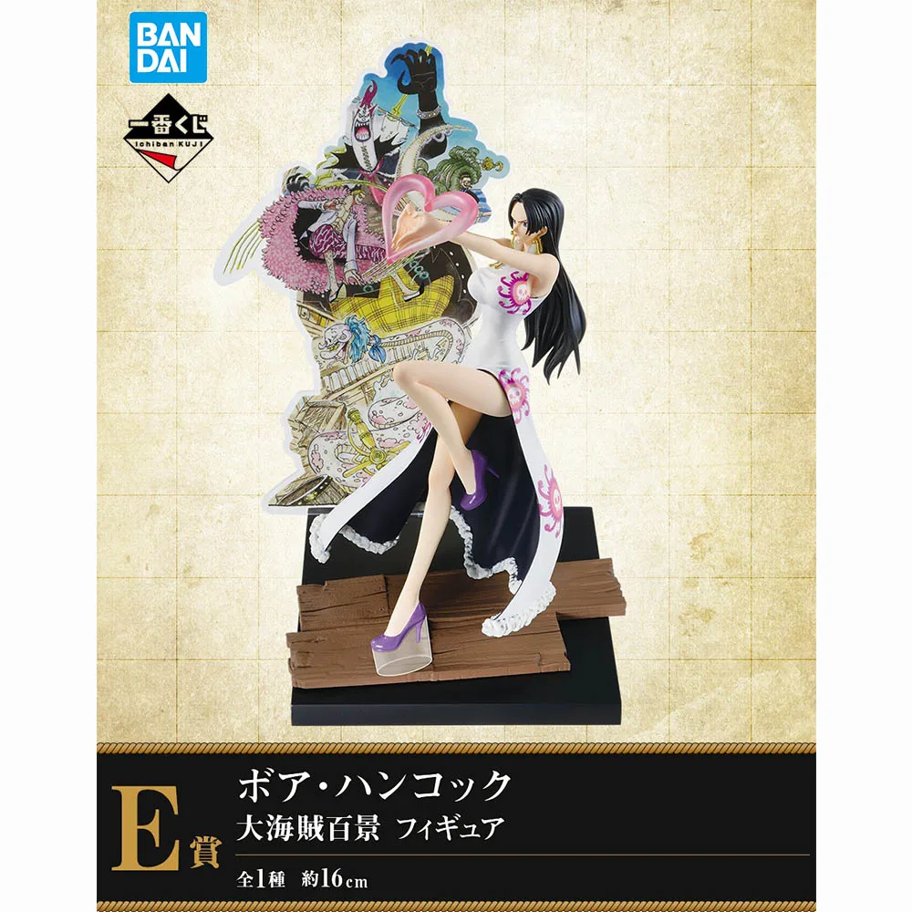 

In Stock Original Bandai One Piece Ichibansho E Prize Hancock One Hundred Views of The Great Pirates Anime Figures Action Toys