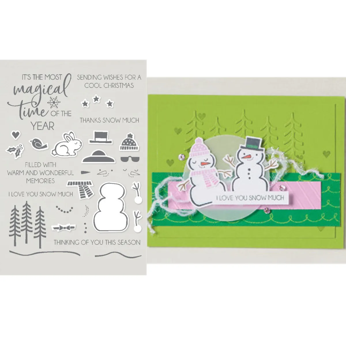 

Christmas Snowman Scarf Metal Cutting Dies And Stamps Silicone For Scrapbooking DIY Paper Photo Cards Cutting Dies Craft Cuts