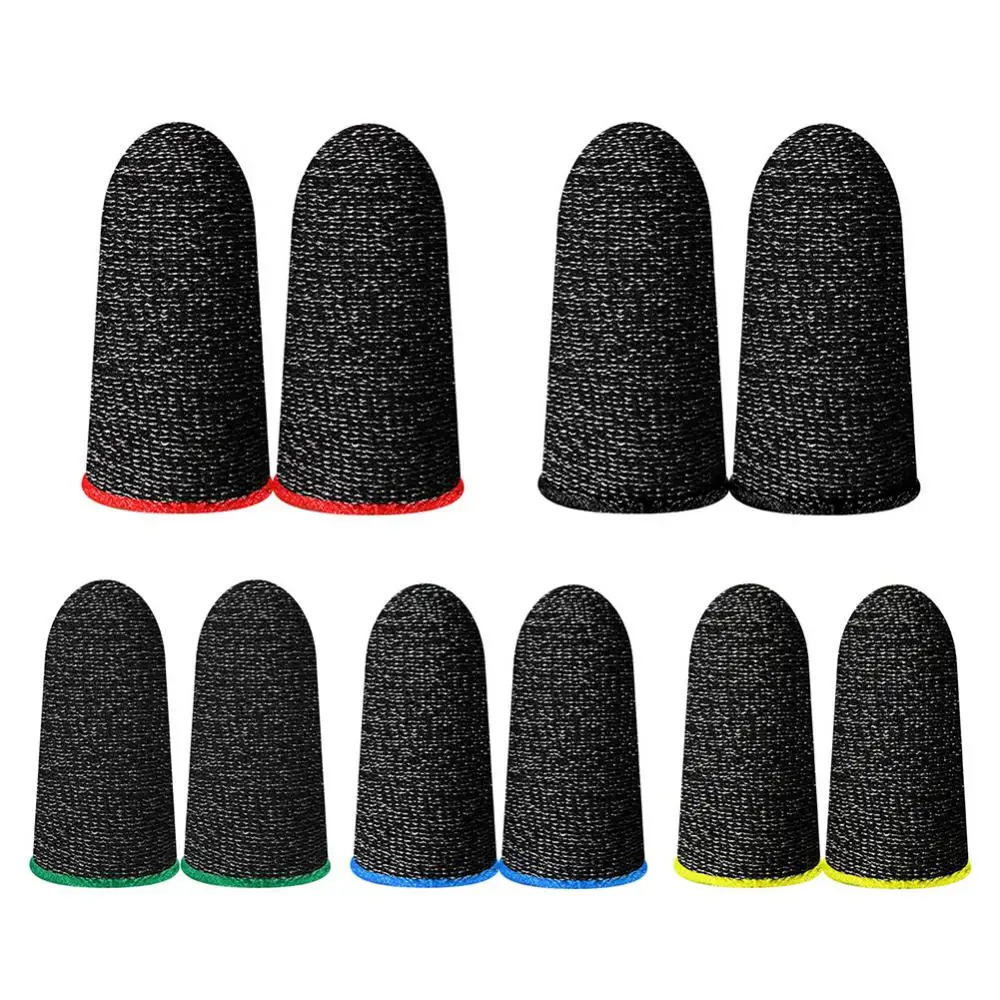 

1Pair Finger Cover Breathable Game Controller Fingertips Sleeve For PUBG Touch Screen Sweatproof Anti-slip Fingertip Thumb Glove