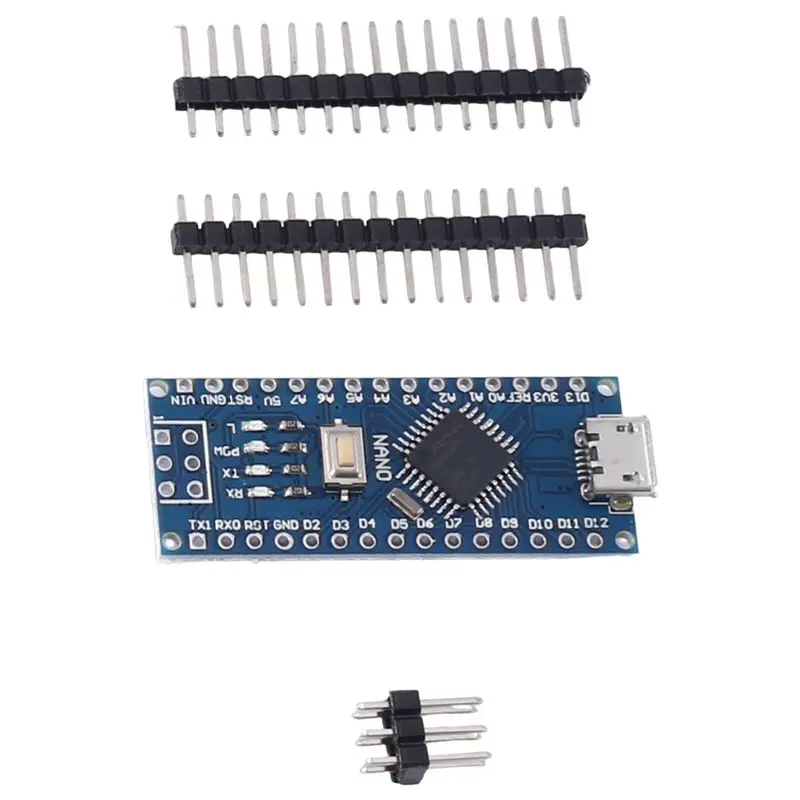 Фото Y23A-10Pcs Nano 3.0 с загрузчиком, совместимый контроллер Nano для Arduino, драйвер CH340, 16 МГц, ATMEGA328P №2