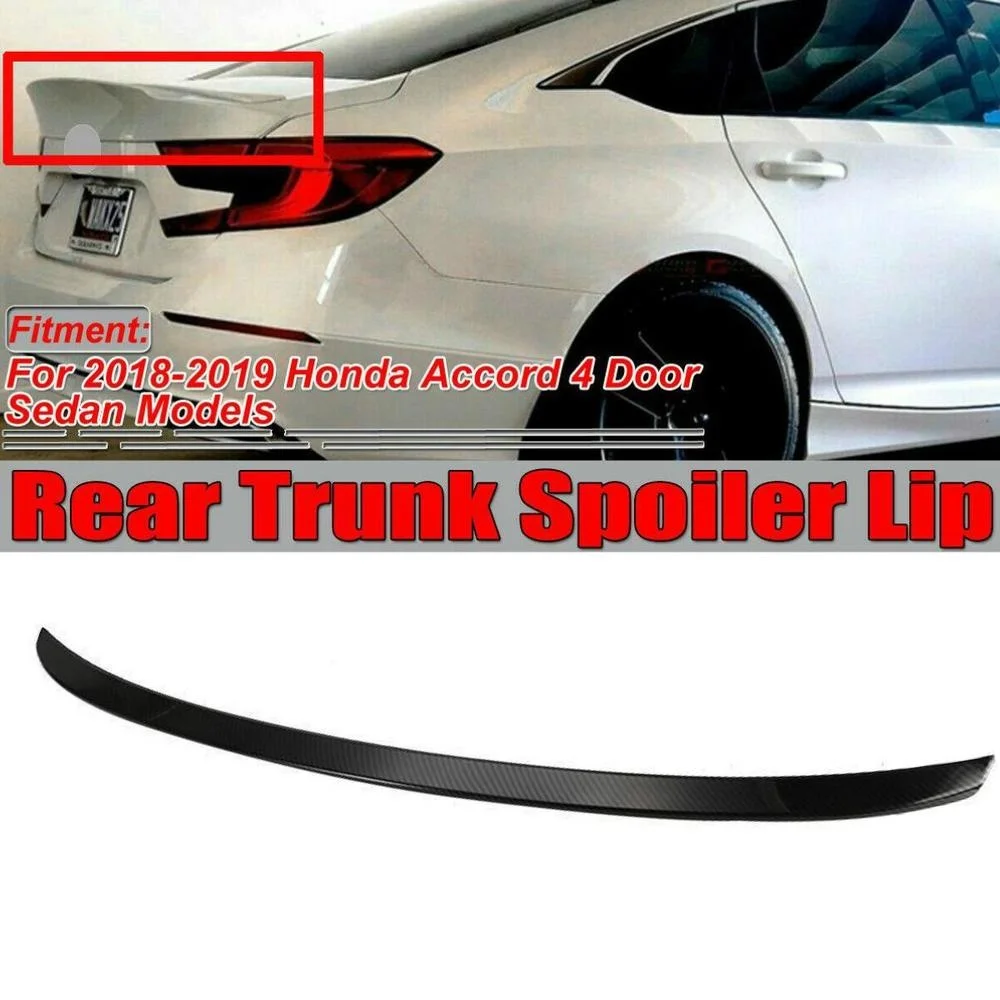 MCX Style Car Rear Trunk Spoiler Wing Diffuser Lip Rear Duckbill HighKick Trunk Spoiler For Honda Accord 10TH GEN 2018-2020