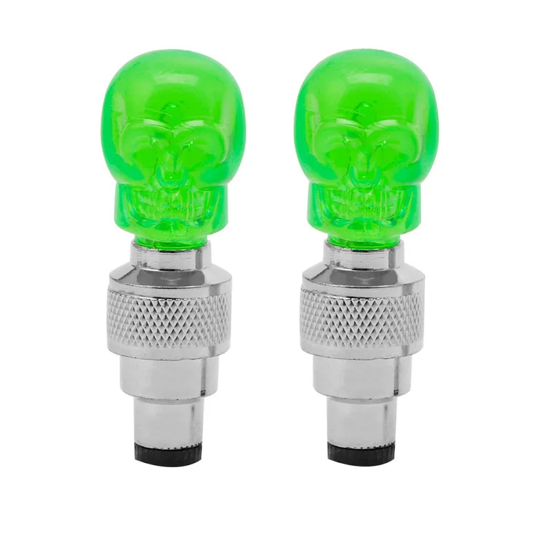 

2pcs Skull Shape for VALVE LED Light Wheel Tyre Lamp For Car Motorbike Bike