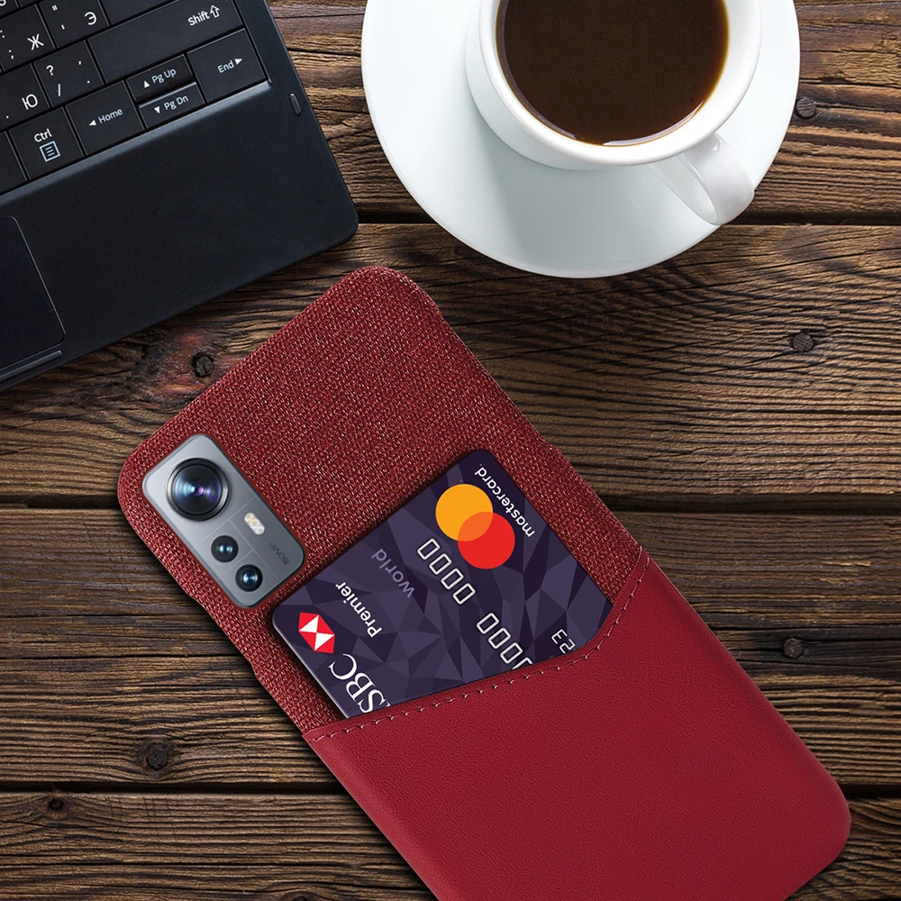 

Xiaomi 12X Case Febric Card Cover For Xiomi 12X 12 Mi Poco X3 NFC GT Cloth Texture PU Antiskid Coque For Mi Poco M3 M4 F2 Pro F3