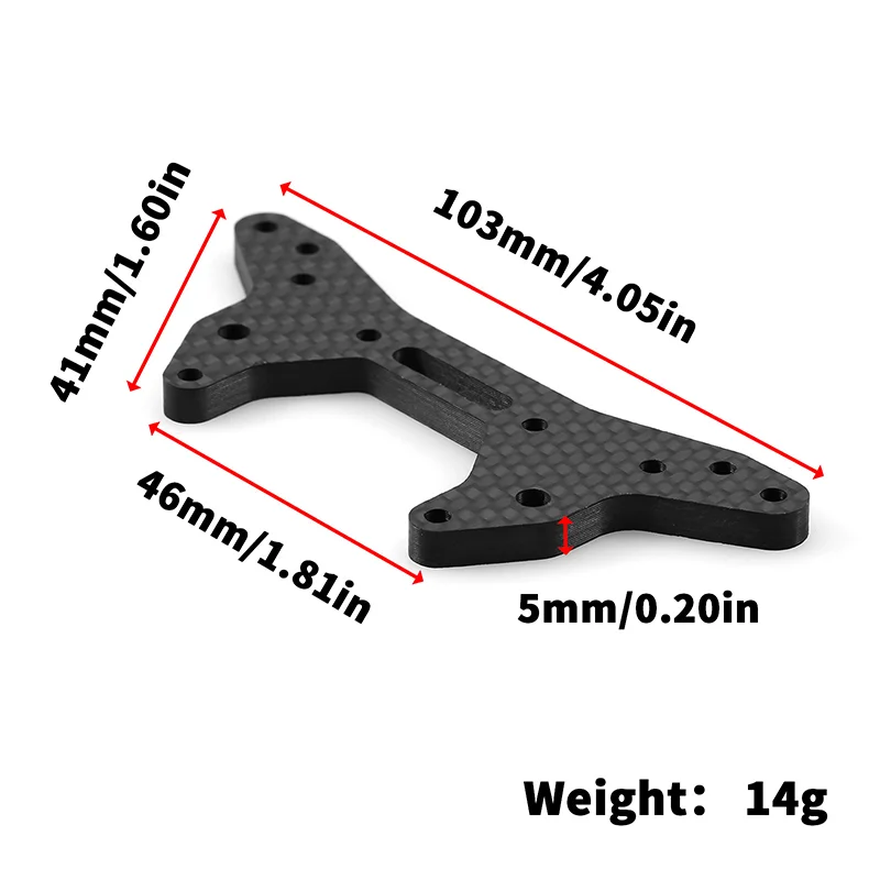 Фото Передняя и задняя ударная башня из углеродного волокна для 1/7 ARRMA FELONY INFRACTION 6S BLX LIMITLESS ALL-ROAD V2, детали для радиоуправляемых автомобилей и грузовиков # ARA320512 №5