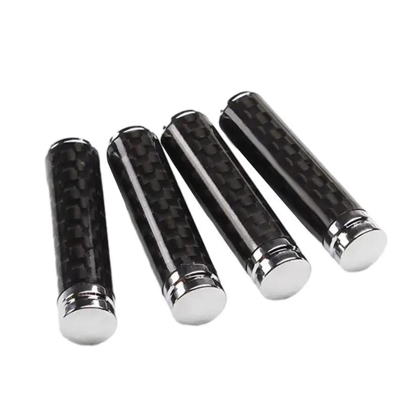 

Car Door Lock Cover 4Pcs Carbon Fiber Auto Door Lock Pin Cover Door Lock Bolt Pin Knob Stick Switches Set for Truck Van
