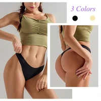 new womens sports thin panties summer sexy seamless smooth fitness thong one piece invisible low waist yoga workout underwear