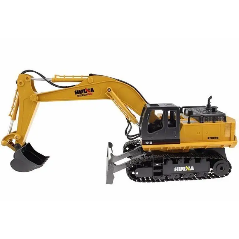 Huina 1510 RC Excavator Car 2.4G 11CH Metal Remote Control Engineering Digger Truck Model Electronic Heavy Machinery Toy for Kid enlarge
