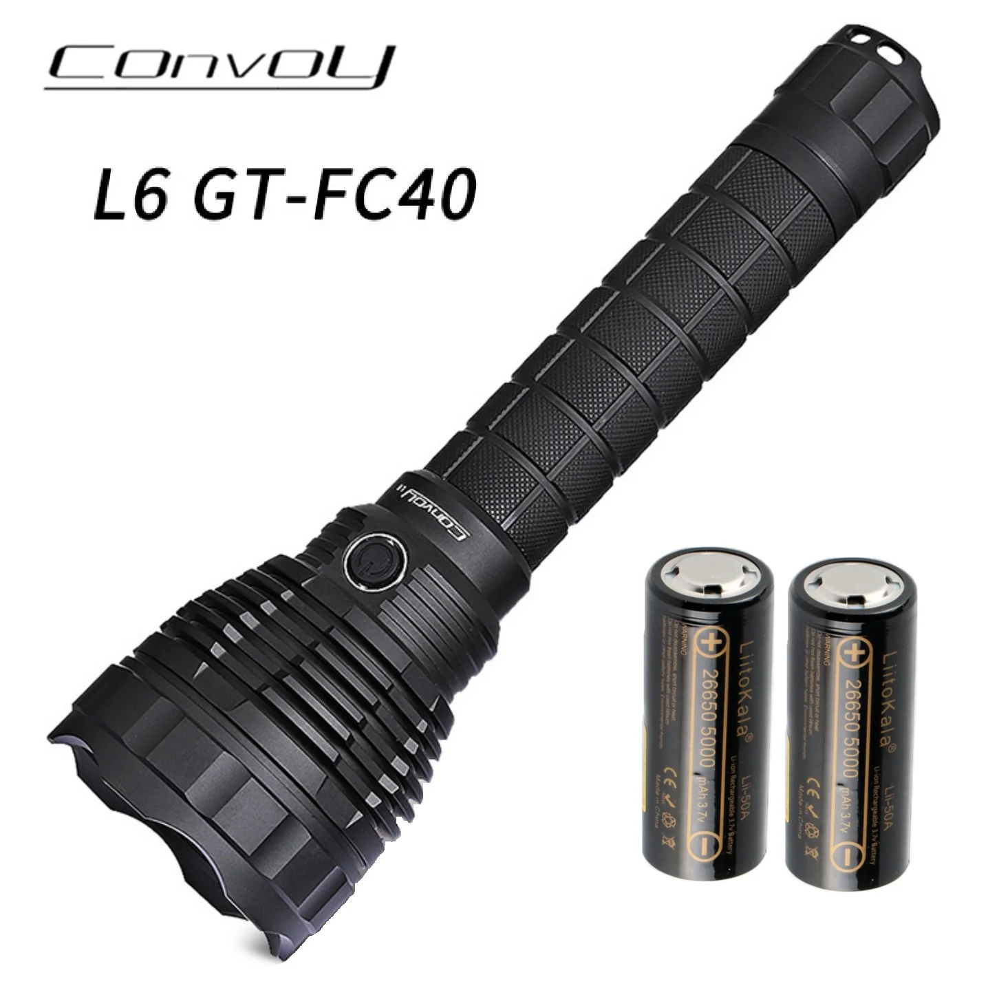 Convoy L6 GT-FC40 High Powerful LED Flashlight 3500LM Lanterna  Police Light by 26650 Battery for Hunting Camping Outdoor Sports