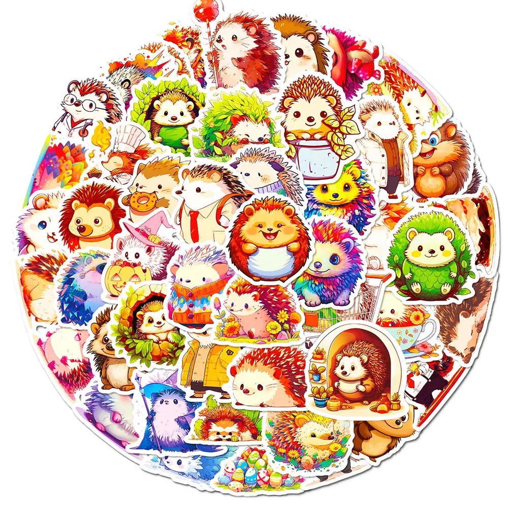 

10/50 Pcs Cartoon Cute Hedgehog DIY Graffiti Sticker Pack for Kid Laptop Scrapbooking Wall Car Helmet Notebook Diary Kids Decals