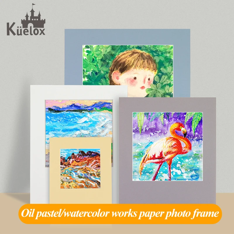 

Kuelox DIY Photo Frame For Oil Painting Picture Wall Gouache Stick Paper Fine Grain Cardstock Cardboard Drawing Art Supplies