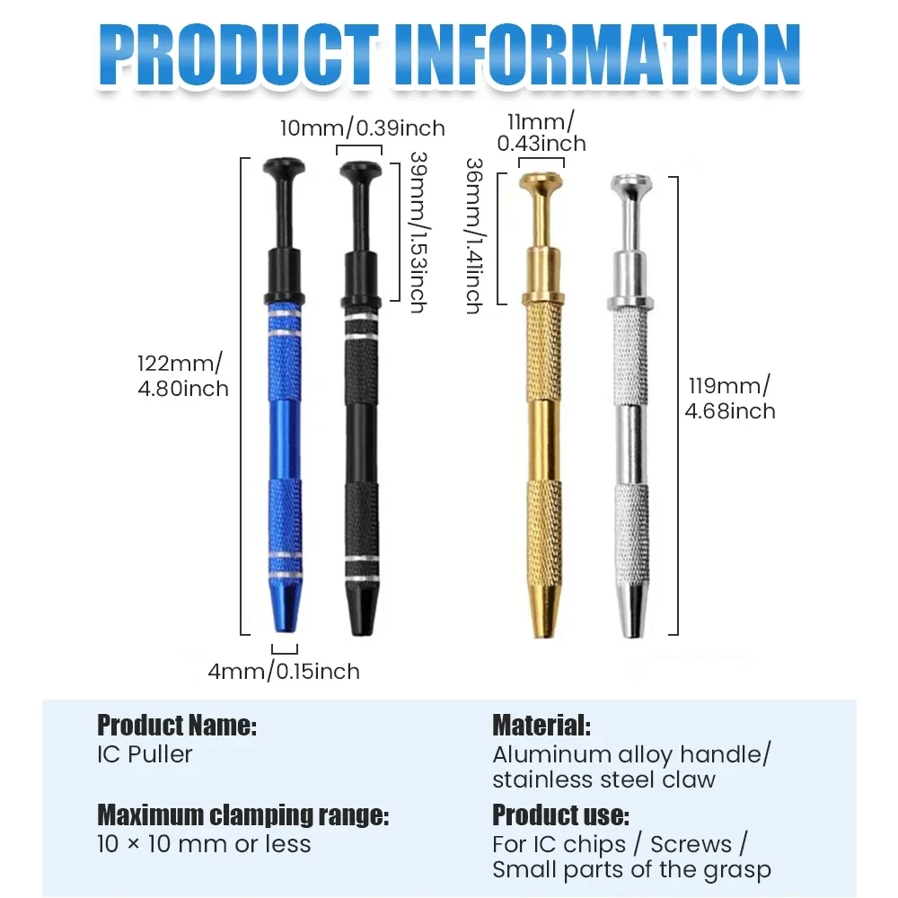 Электронный компонент с четырьмя зажимами захват микросхемы устройство для