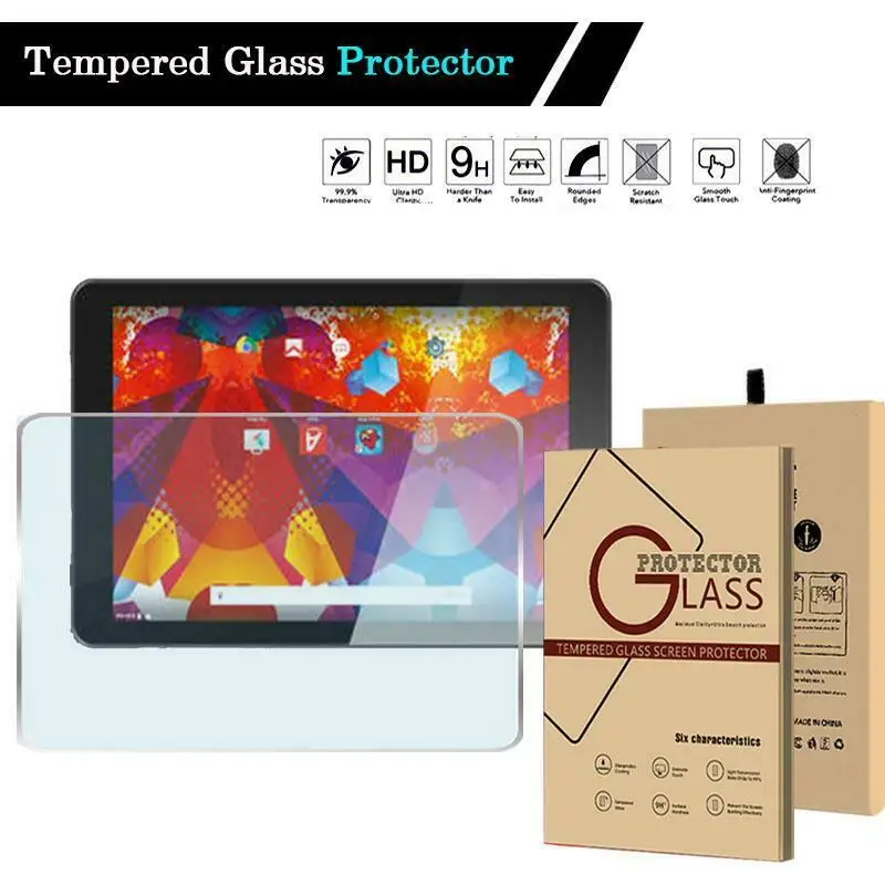 

Tablet Tempered Glass Screen Protector Cover For Argos Alba 10 Inch