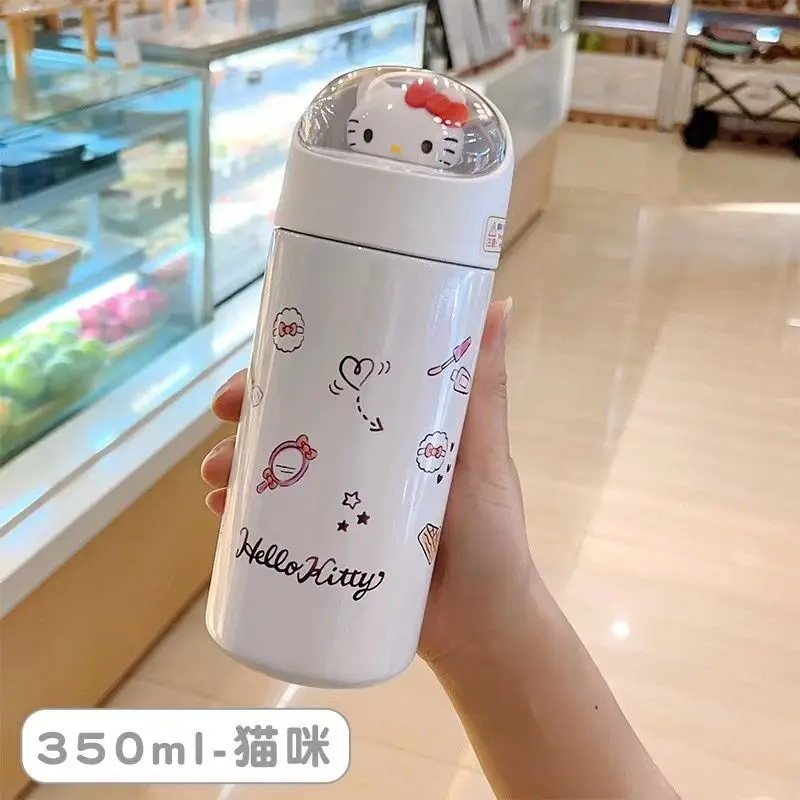 

Милые капсулы из аниме «Hello Kitty» Sanrio, милые Мультяшные капсулы, портативная Изолированная чашка для воды из нержавеющей стали 316 для детей