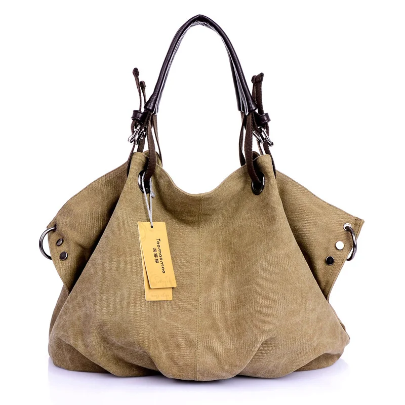 

Women Canvas Messenger Bags Female 2023 Bags Solid Shoulder Bag Fashion Casual Designer Female Handbag Large Capacity Tote