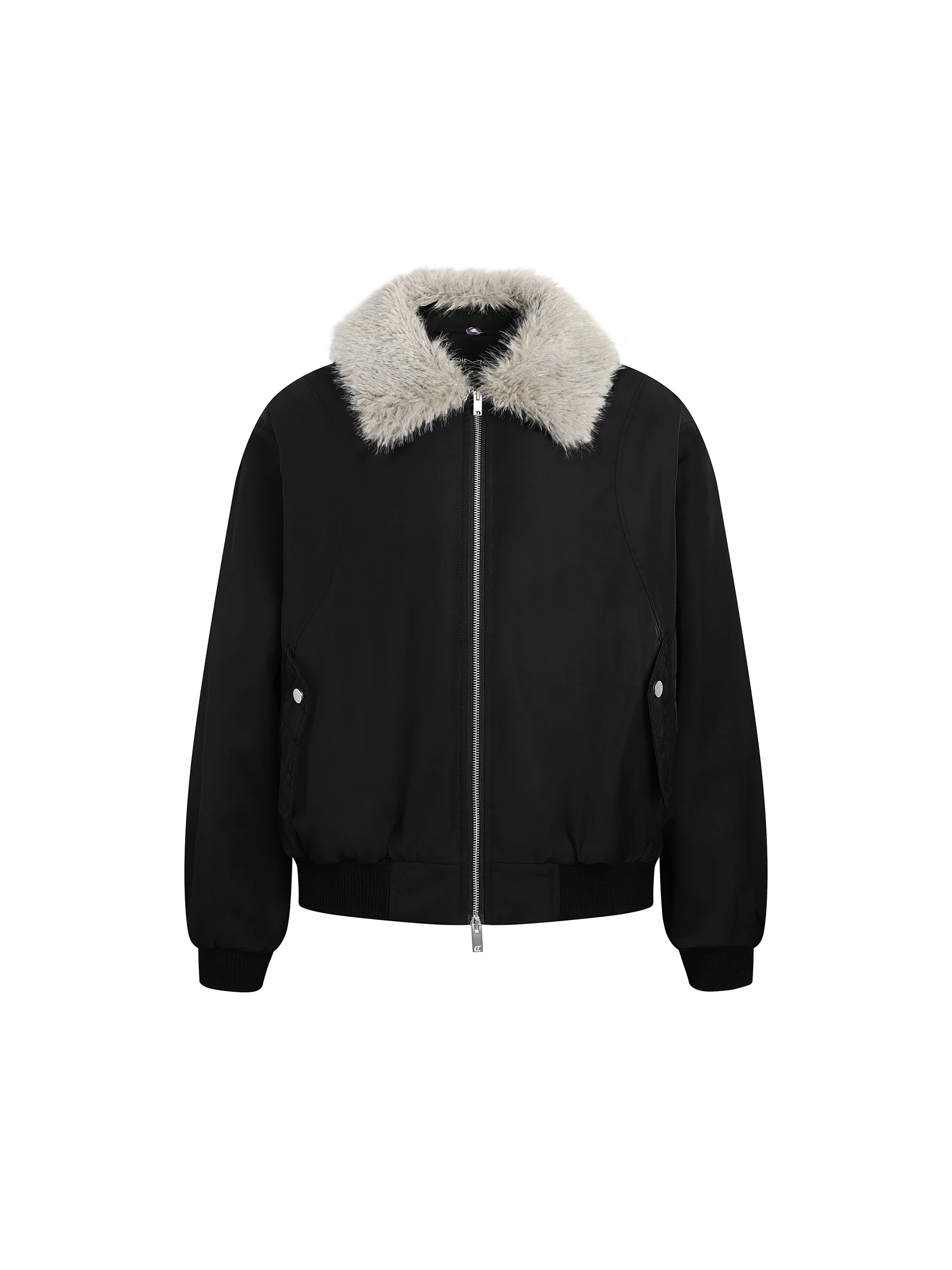 Dimc Detachable Fur Collar Contrast Color Short Cotton-Padded Coat New Winter Warm Cold-Proof Men and Women Cotton-padded jac...