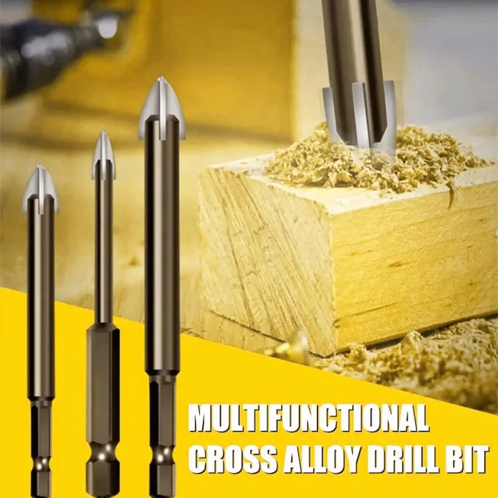 

5Pcs/Set Alloy Drills Bits Tool Rust-Proof Multifunctional Alloy Marble Drill Bit Kit Drilling Tool
