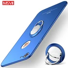 Чехол для iPhone 7 Plus MSVII Тонкий матовый чехол для iPhone 8 Plus металлический автомобильный магнитный держатель для iPhone 7 8