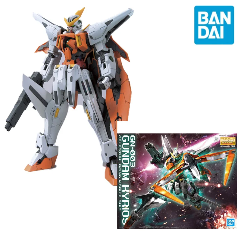 

Original Bandai Gundam Anime Figure MG 1/100 GN-003 00 Kyrios GUNDAM KYRIOS Anime Action Figures Assembly Model Effects Toy 18CM