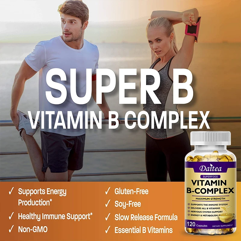 

B-Complex Capsules Reduce Stress and Support a Better Mood Supports Nervous System Health and Energy