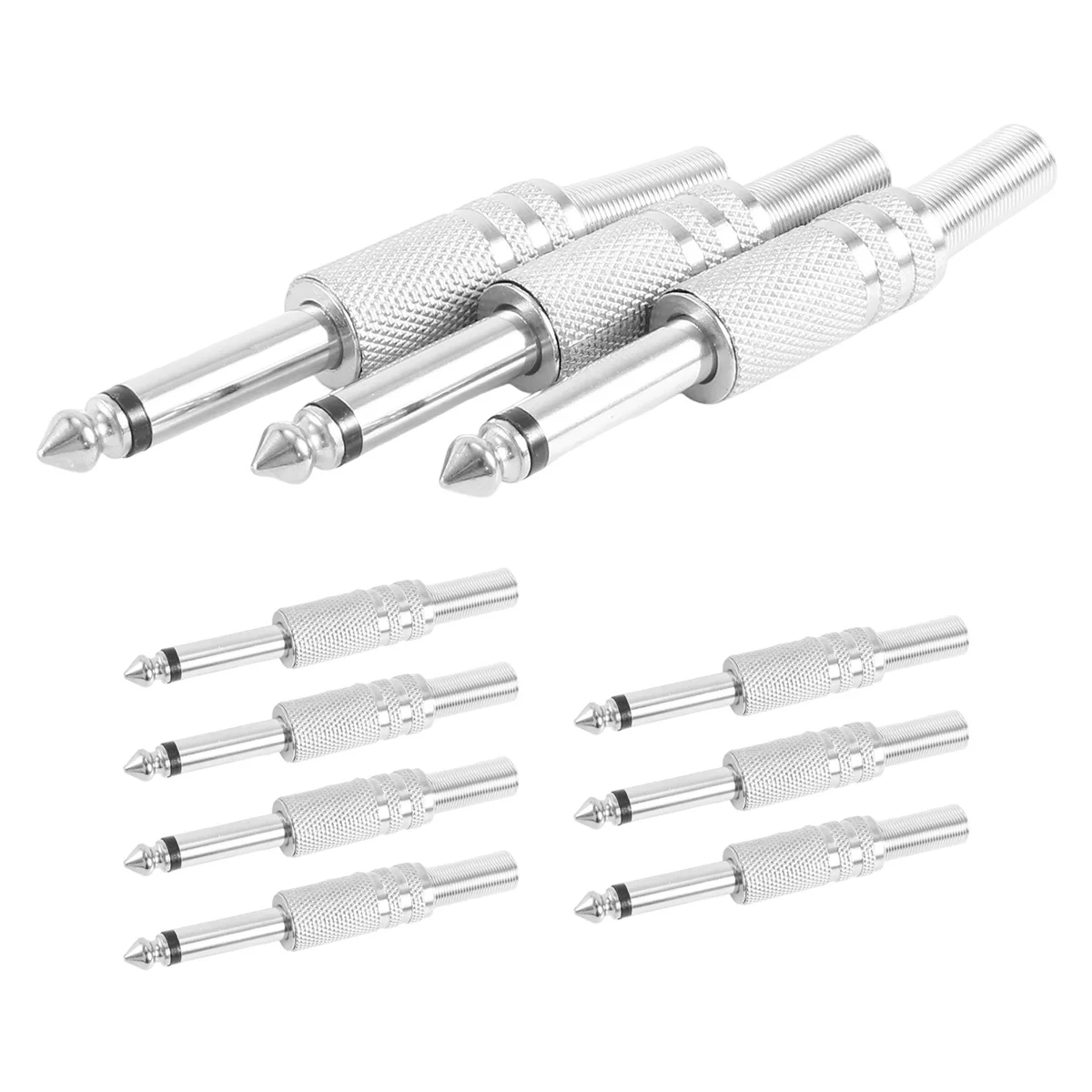 6 35 мм моно разъем усилителя 1/4 дюйма мужской монофонический аудиокабеля микрофон