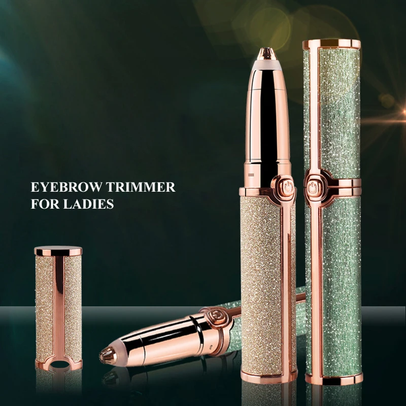 Электрический триммер для Бровей Удаление волос безболезненный эпилятор для бровей Бритва для удаления волос на лице перезаряжаемый светильник кой