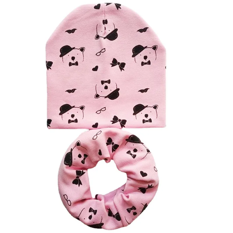 

Головной убор для мальчиков и девочек, детская вязаная шапка с рисунком медведя, головной убор для детей, головной убор для малышей