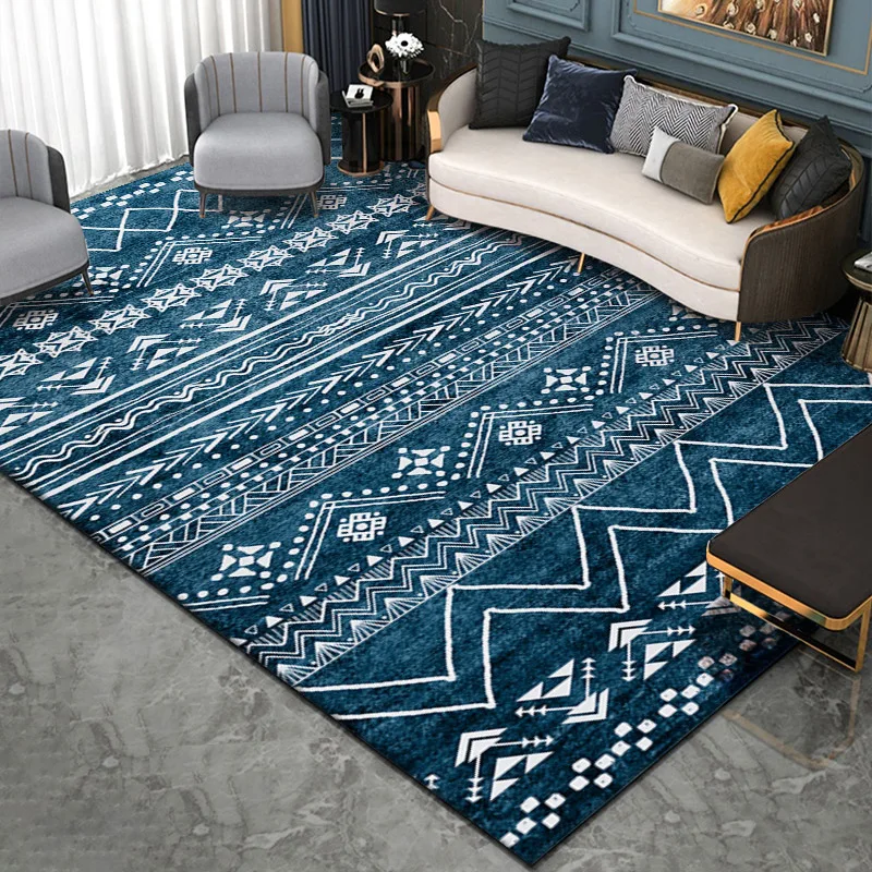 

MoroccoStyle Printed Carpet Living Room Large Area Rugs Bedroom Carpet Modern Home Living Room Decor Washable Floor Lounge Rug