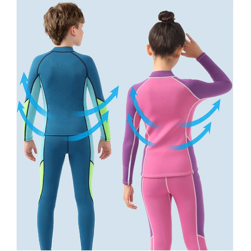 Неопреновые гидрокостюмы из двух предметов 3 5 мм для детей костюм серфинга