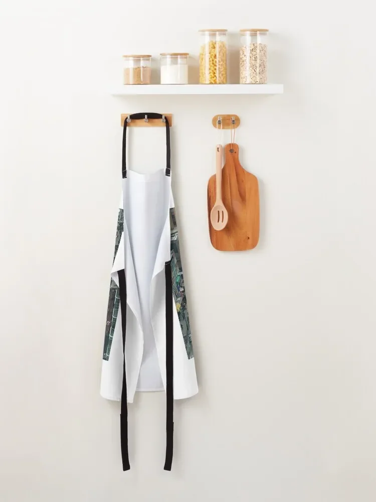 Фартук Midtown Traffic на 6-й авеню NYC куртка шеф-повара для мужчин кухонные вещи