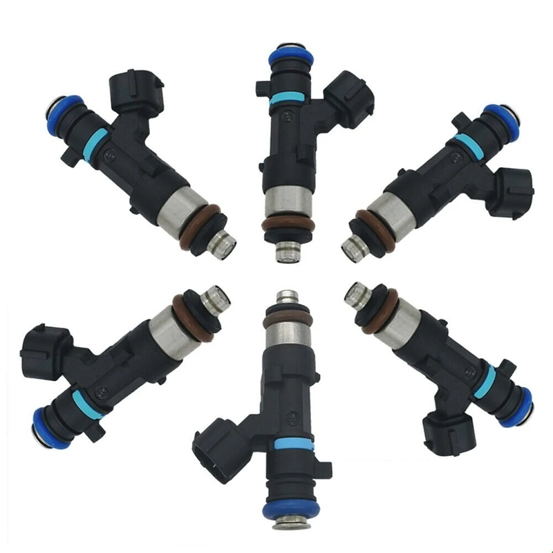 Set Of 6 Fuel Injectors For Nissan Frontier Xterra 4.0L 0280158007 16600-7S000