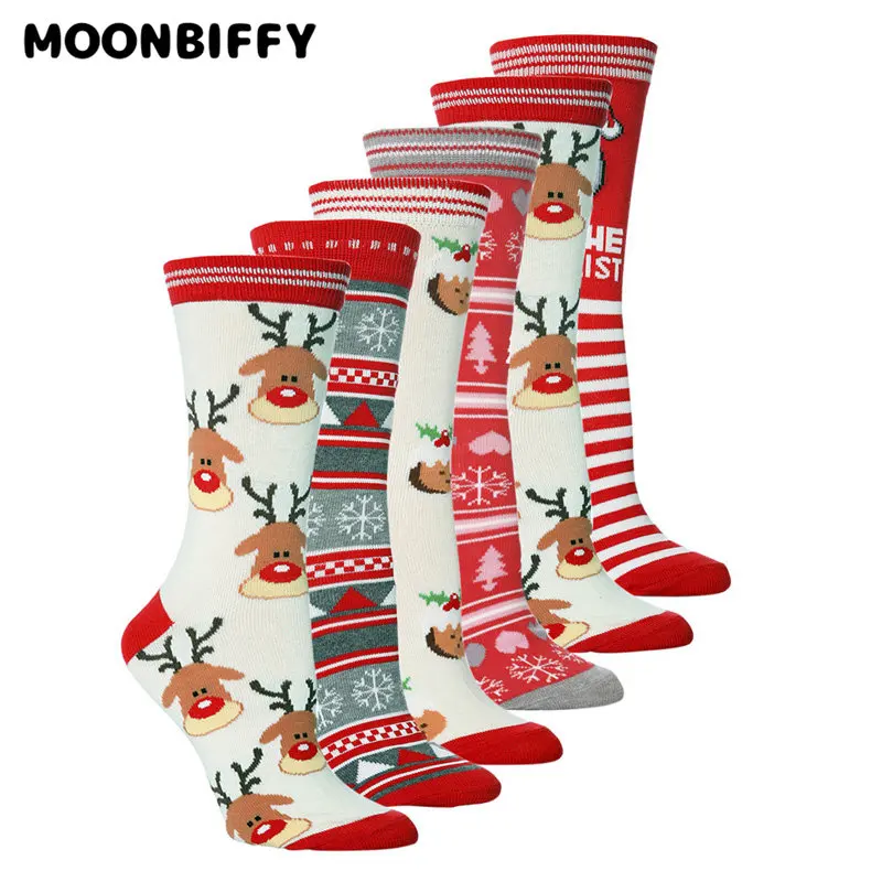 

Christmas Socks New Elk Men and Women Stockings Personalized Cotton Socks In Halloween Socks New Year Socks Chaussette Femme