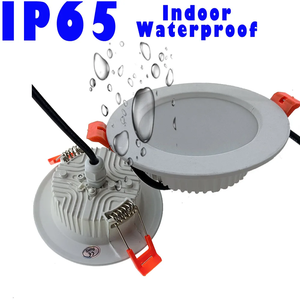 

Yiamazing черный водонепроницаемый потолочный светильник 220В 7W-18W