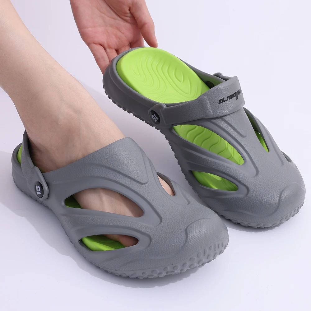Мужские сандалии для сада Litfun модные шлепанцы на плоской подошве уличные пляжные