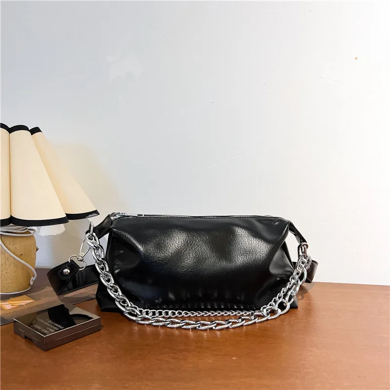 

Daily Simple Women's Bag Chain Handbag and Purse Solid Color PU Shoulder Bag Messenger Bag Lady Satchel Versatile Bags for Women