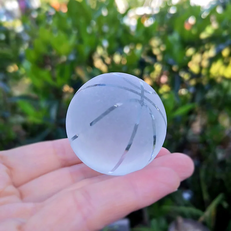 Хрустальный спортивный шар статуэтка стеклянная сфера футбол бейсбол теннис