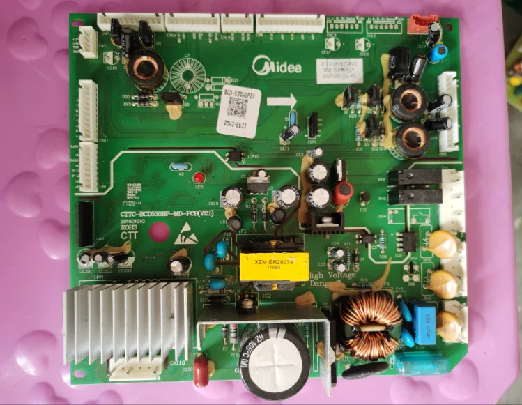 

1pc used BCD-530WGPZV Midea refrigerator board BCD530BP-MD-PCB 17131000003621