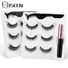 Оптовая продажа, 10 коробоккомплект, 3D норковые накладные ресницы, магнитная подводка для глаз, искусственные ресницы, водонепроницаемые Жидкие ресницы, инструменты для макияжа