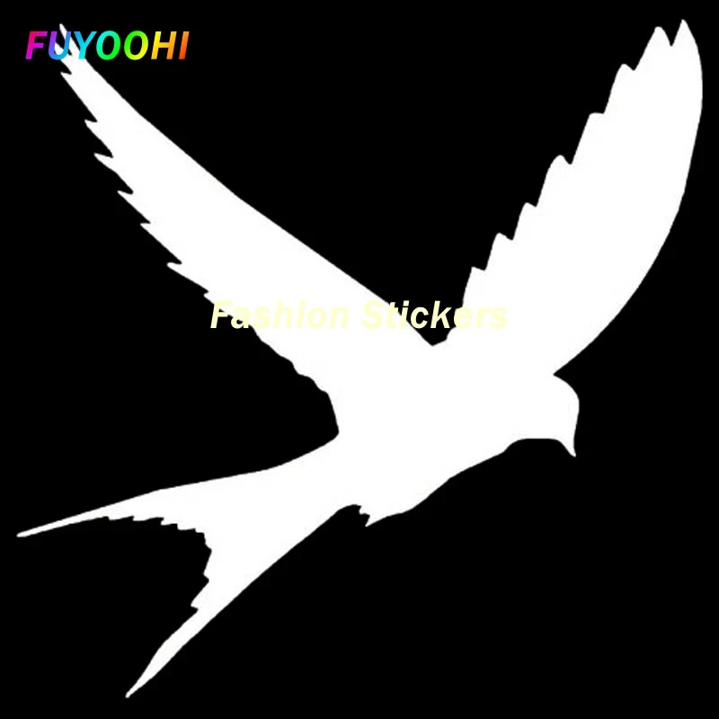 

FUYOOHI Exterior/Protection Fashion Stickers Lifelike Cute Bird Silhouette Vinyl Car Sticker and Decal Car Styling Accessories