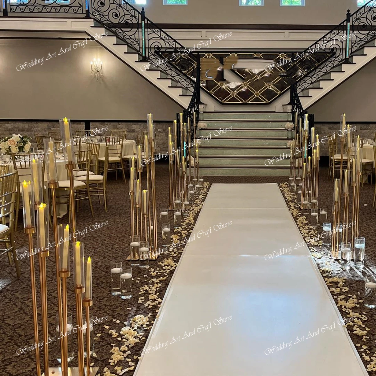 4 шт. 10 шт.))-золото 8 ArmГорячая распродажа Золотой металлический напольный