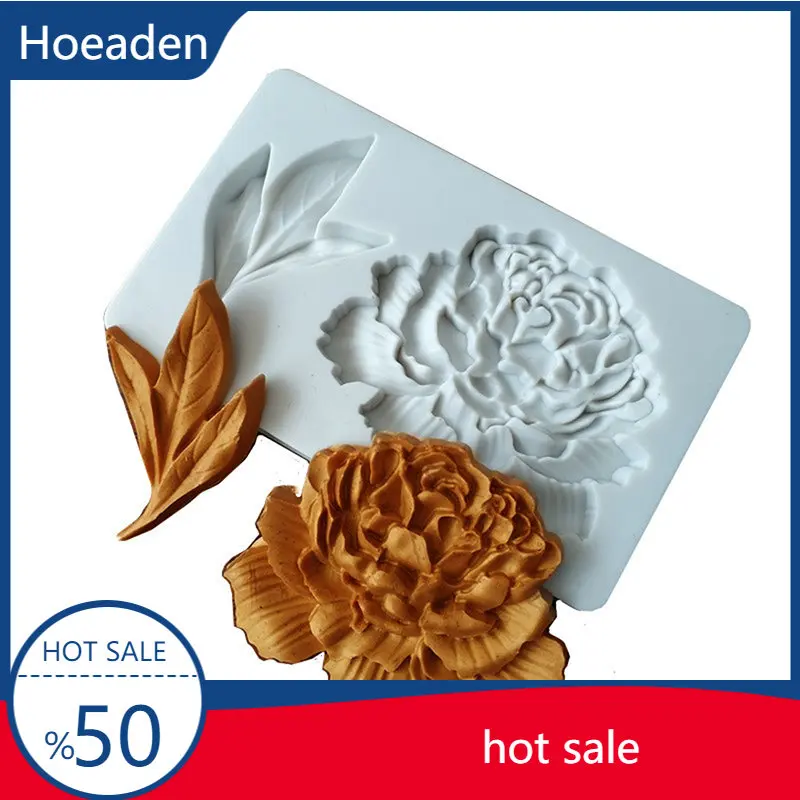 

Peony Flower Shape Silicone Mold Kitchen DIY Cake Decoration Baking Tool