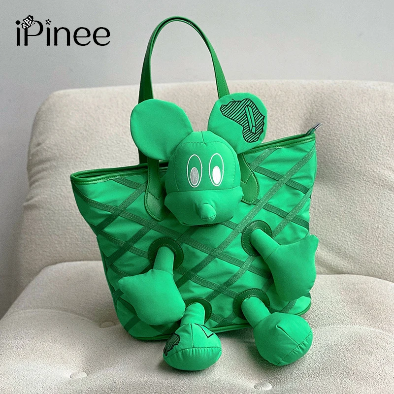 

Small Xiangfeng webband ring-shaped doll small Tote bag waterproof fine silk woven Oxford shoulder crossbody bag