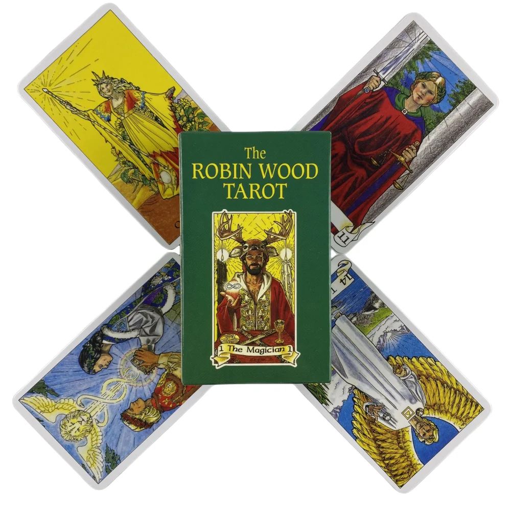 The Robin Wood Tarot Cards A 78 Deck версия Borad с изображением англоязычных гадания оркула играя