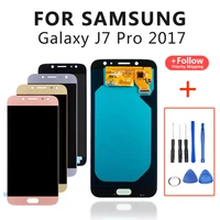 amoled mobile phone lcd display for samsung galaxy j7 pro 2017 touch screen digitizer assembly j730 j730f j730gmds j730gds